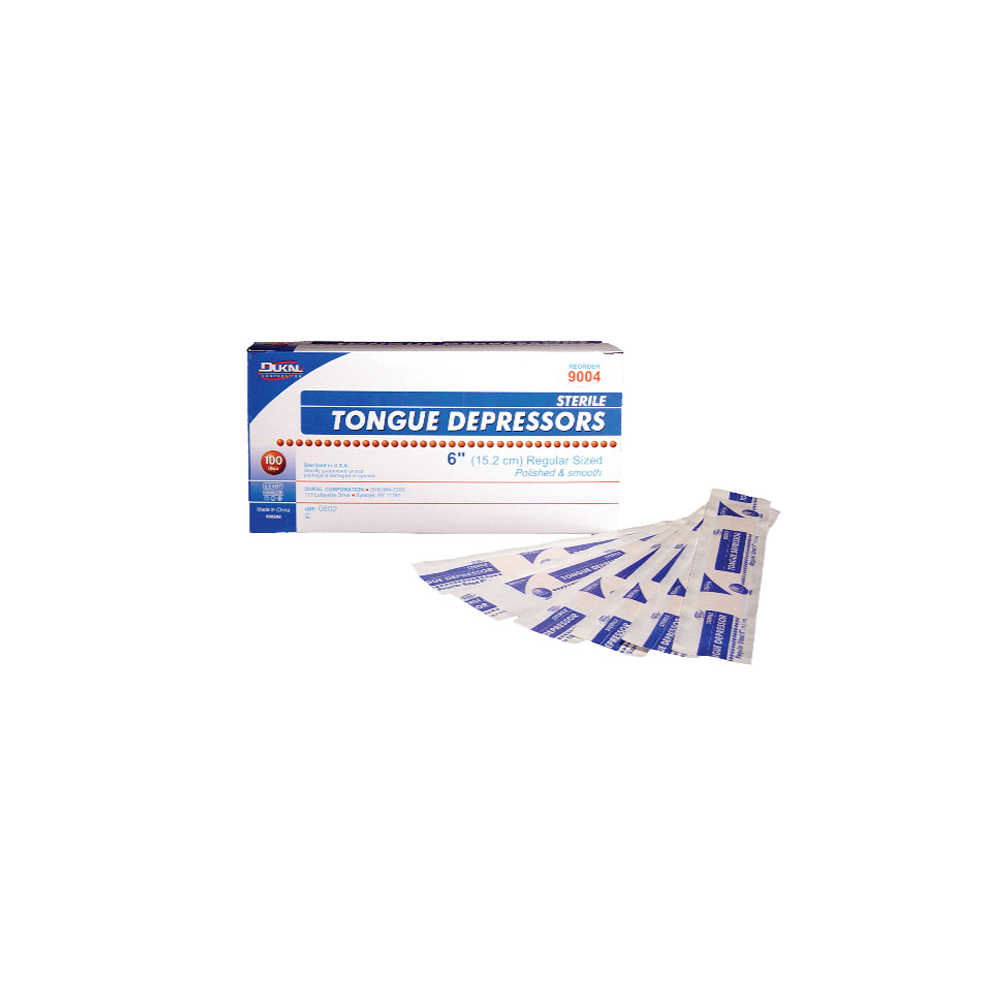 STERILE TONGUE DEPRESSORS 6"