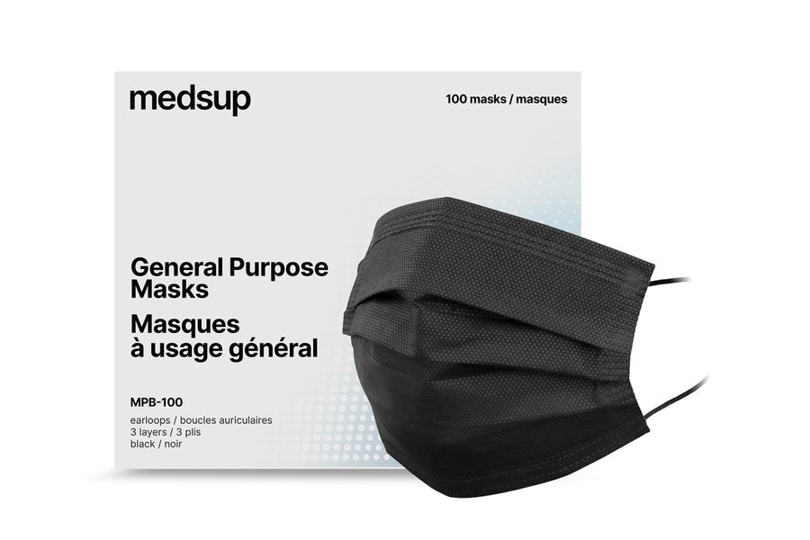 MASKS - 3PLY BLACK