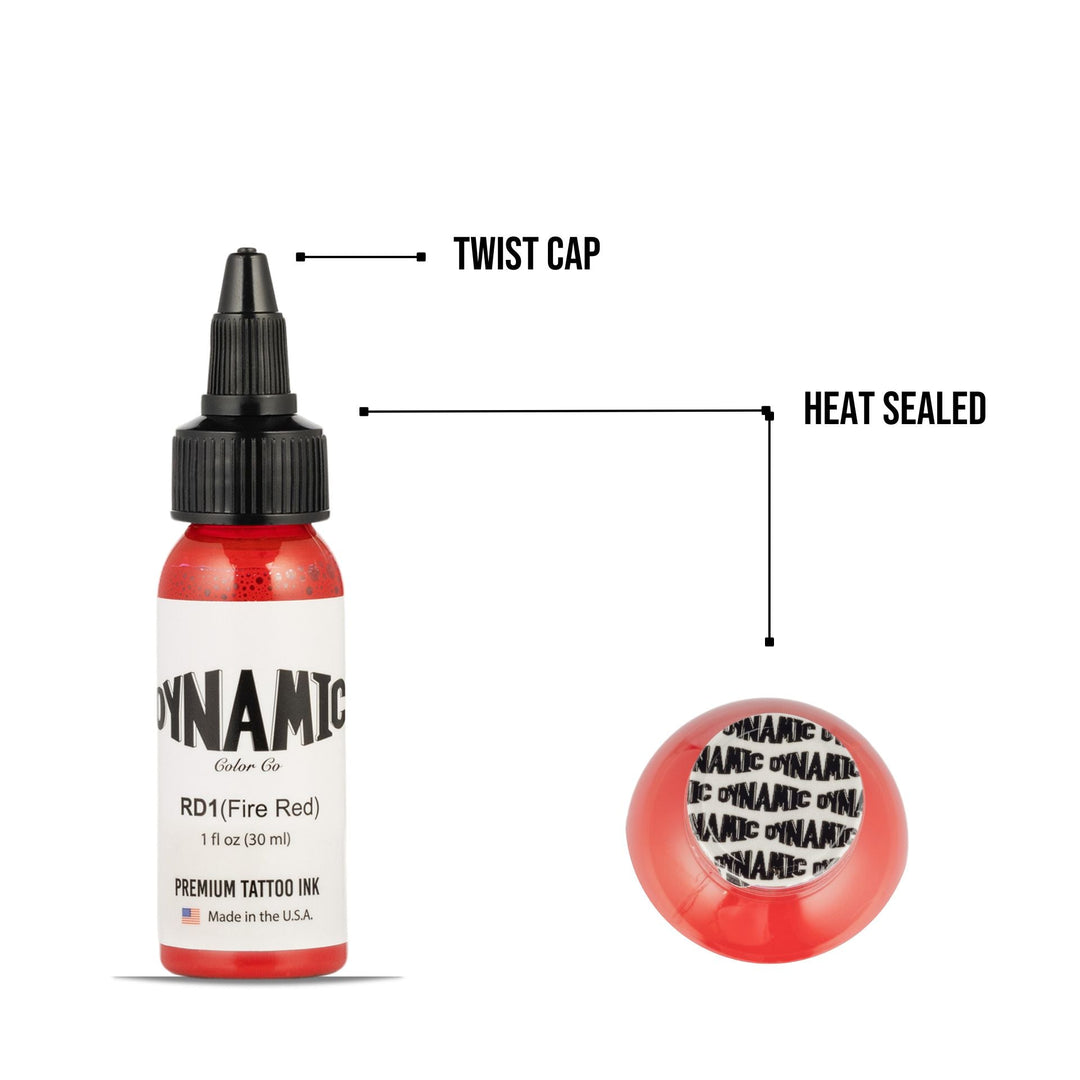 DYNAMIC FIRE RED 1OZ ANARCHY TATTOO SUPPLIES CANADA