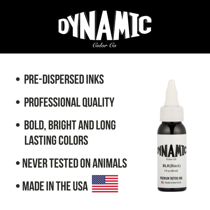 DYNAMIC INK BLACK 1OZ ANARCHY TATTOO SUPPLIES CANADA