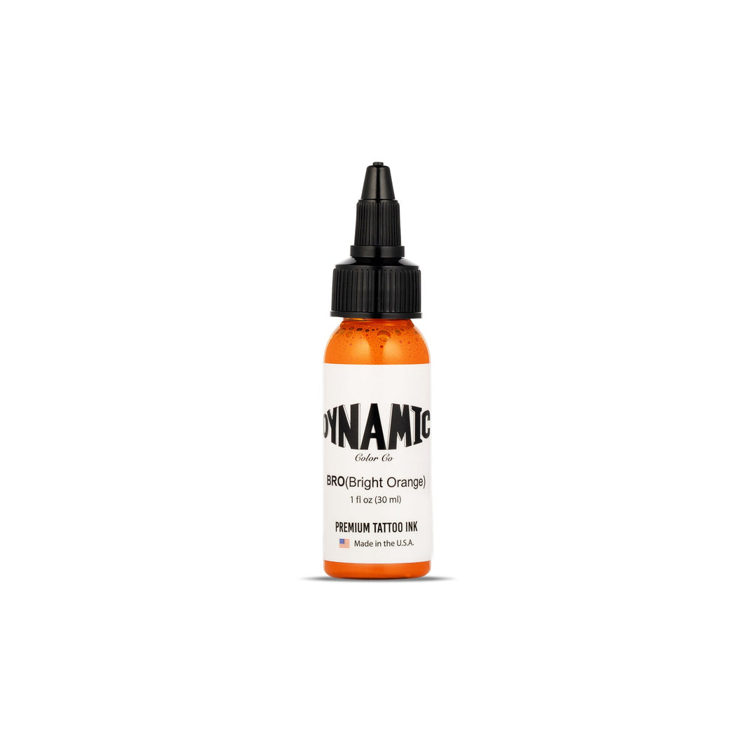 DYNAMIC INK BRIGHT ORANGE 1OZ ANARCHY TATTOO SUPPLIES CANADA