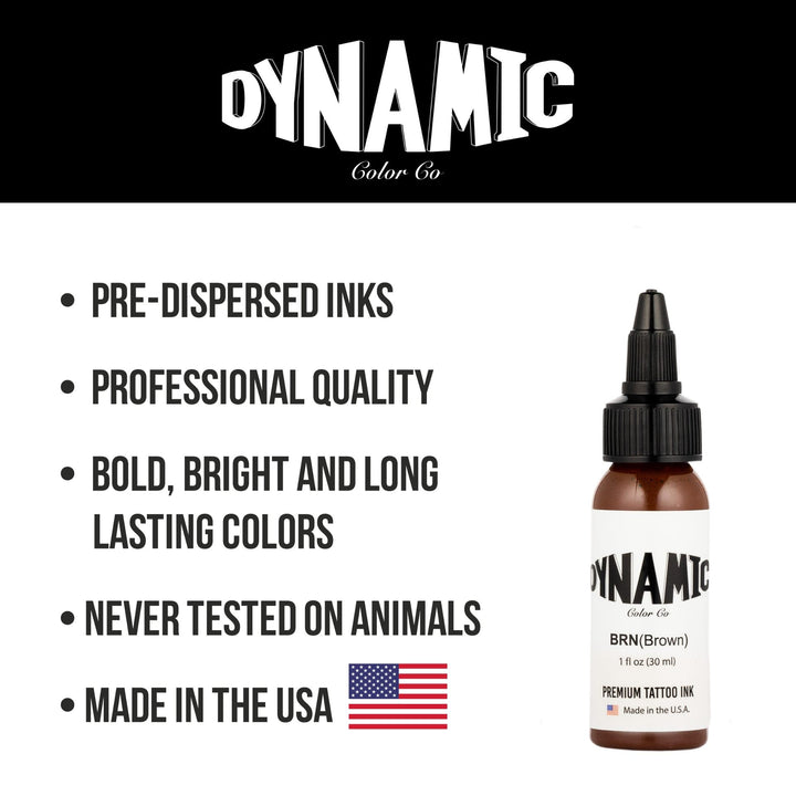 DYNAMIC INK BROWN 1OZ ANARCHY TATTOO SUPPLIES CANADA