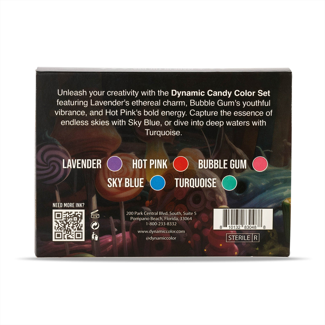 DYNAMIC INK CANDY 1OZ COLOR SET ANARCHY TATTOO SUPPLIES CANADA