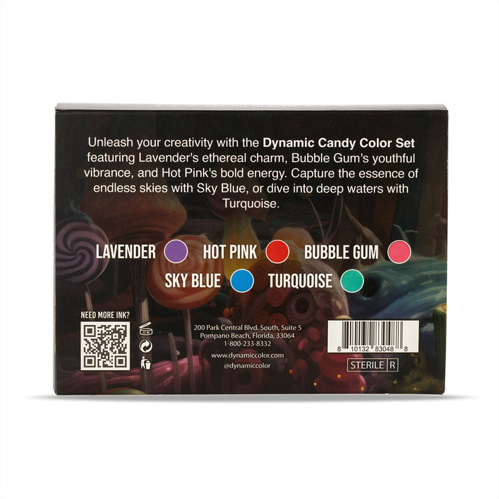 DYNAMIC INK CANDY 1OZ COLOR SET ANARCHY TATTOO SUPPLIES CANADA
