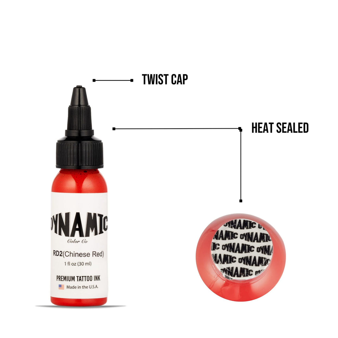 DYNAMIC INK CHINESE RED 1OZ ANARCHY TATTOO SUPPLIES CANADA