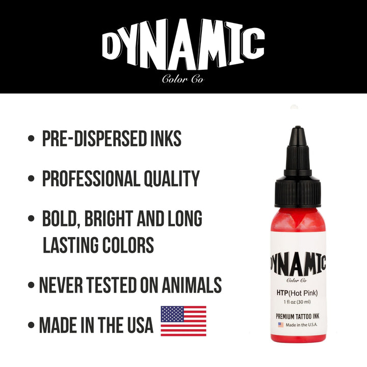 DYNAMIC INK HOT PINK 1OZ ANARCHY TATTOO SUPPLIES CANADA