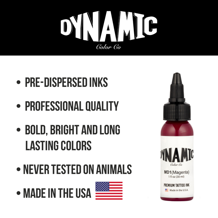 DYNAMIC INK MAGENTA 1OZ ANARCHY TATTOO SUPPLIES CANADA
