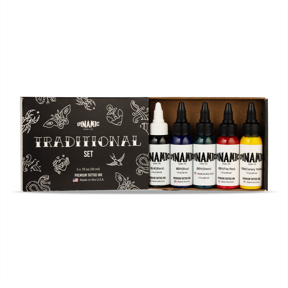 DYNAMIC INK TRADITIONAL SET 1OZ ANARCHY TATTOO SUPPLIES CANADA
