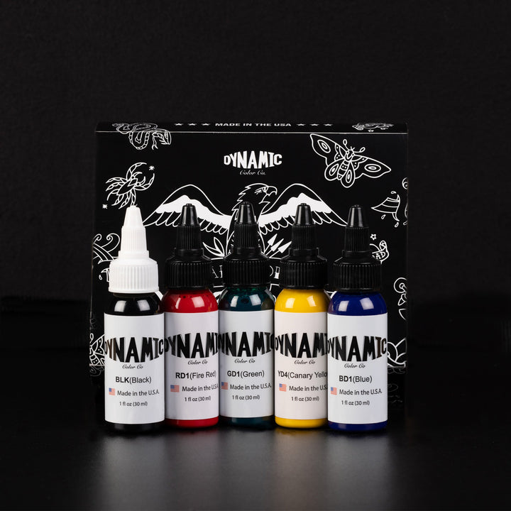 DYNAMIC INK TRADITIONAL SET 1OZ ANARCHY TATTOO SUPPLIES CANADA