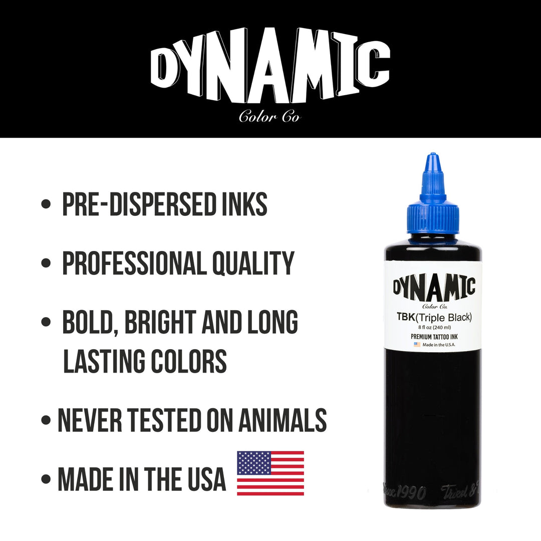 DYNAMIC INK TRIPLE BLACK 8 OZ BOTTLE ANARCHY TATTOO SUPPLIES CANADA