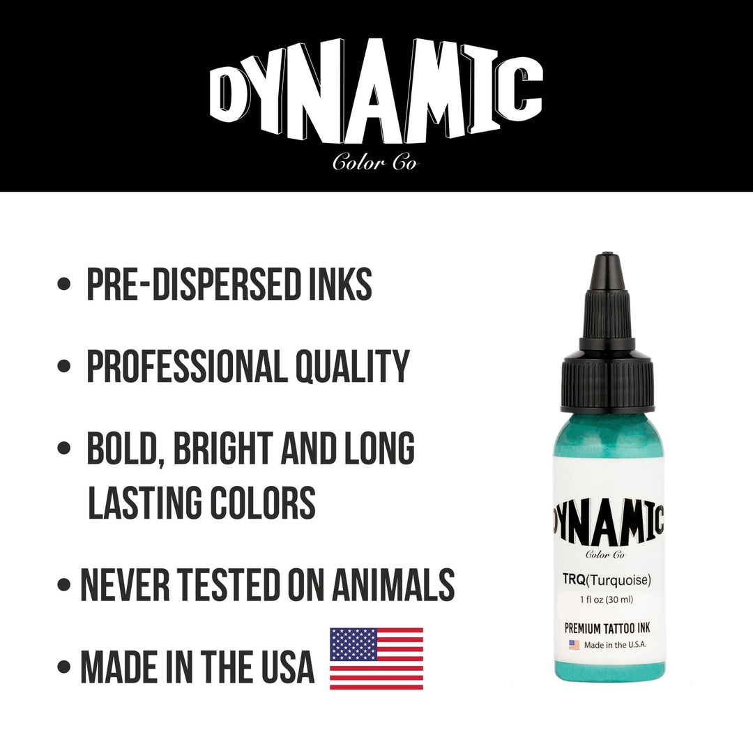 DYNAMIC INK TURQUOISE 1OZ ANARCHY TATTOO SUPPLIES CANADA