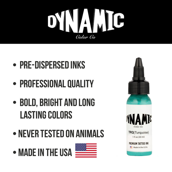 DYNAMIC INK TURQUOISE 1OZ ANARCHY TATTOO SUPPLIES CANADA