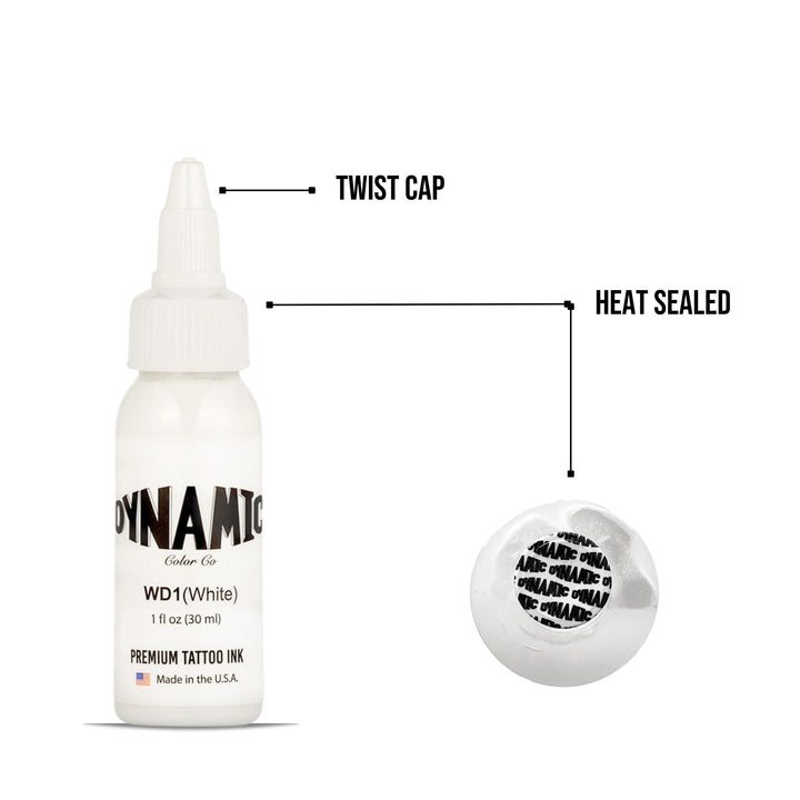 DYNAMIC INK WHITE 1OZ BOTTLE ANARCHY TATTOO SUPPLIES CANADA