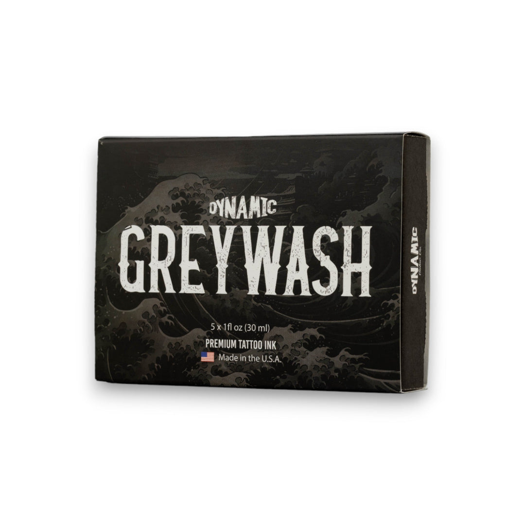 DYNAMIC INK GREYWASH TATTOO INK SET (INCLUDES MIXING SOLUTION)