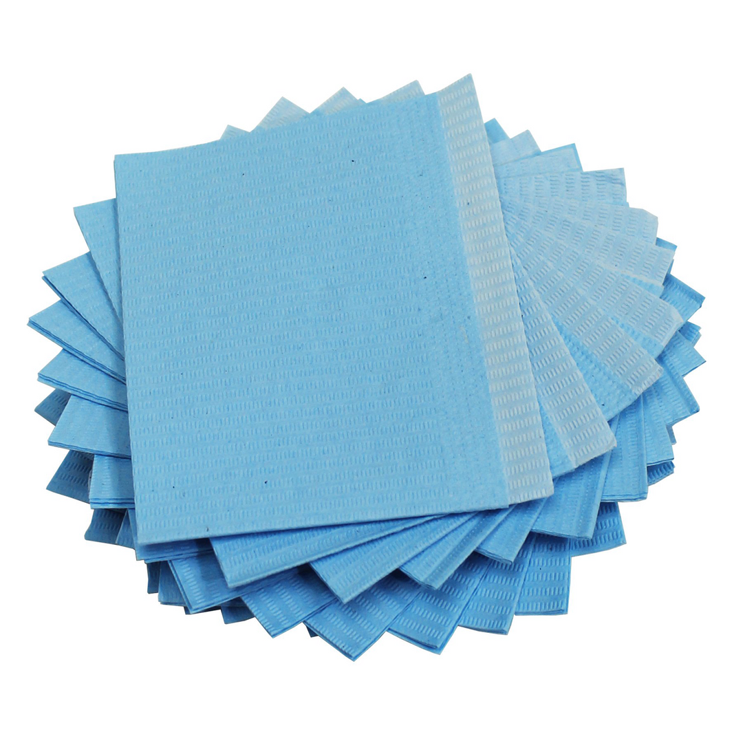 DENTAL BIBS - UNIGARD BLUE 100 ANARCHY TATTOO SUPPLIES CANADA