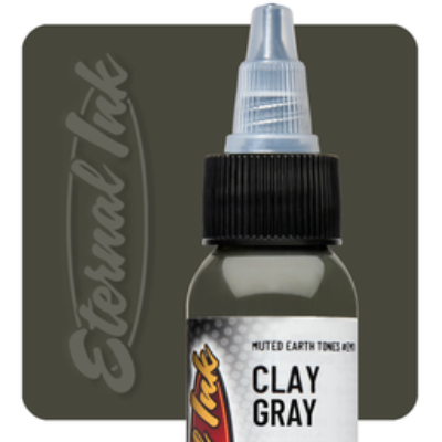 eternal-ink-muted-earth-tones-clay-gray-1oz-anarchy tattoo supplies canada 