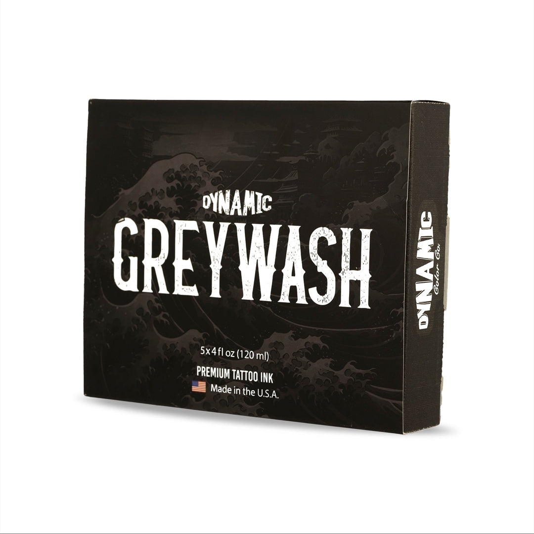 DYNAMIC INK GREYWASH TATTOO INK SET (INCLUDES MIXING SOLUTION)