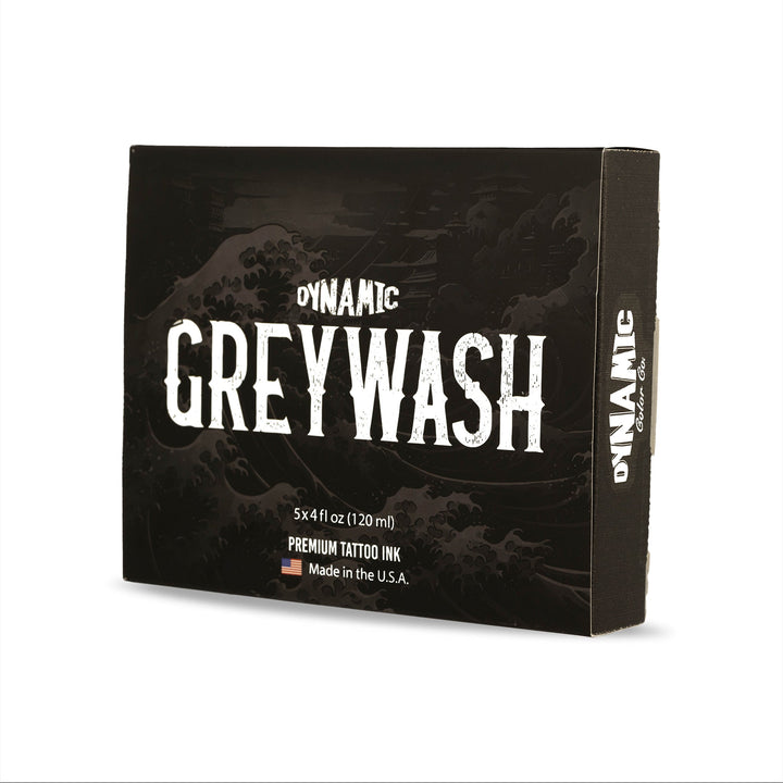 DYNAMIC INK GREYWASH TATTOO INK SET (INCLUDES MIXING SOLUTION)