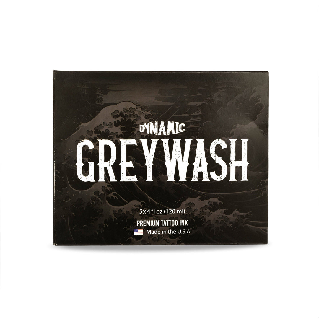 DYNAMIC INK GREYWASH TATTOO INK SET (INCLUDES MIXING SOLUTION)