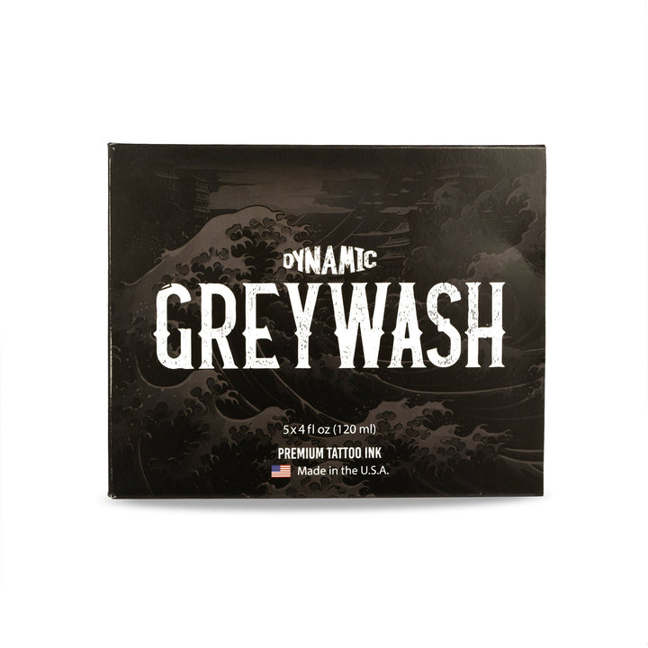DYNAMIC INK GREYWASH TATTOO INK SET (INCLUDES MIXING SOLUTION)