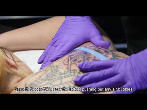 SECONDSKIN™ PREMIUM MATTE TATTOO BANDAGE ROLL VIDEO APPLICATION INSTRUCTION